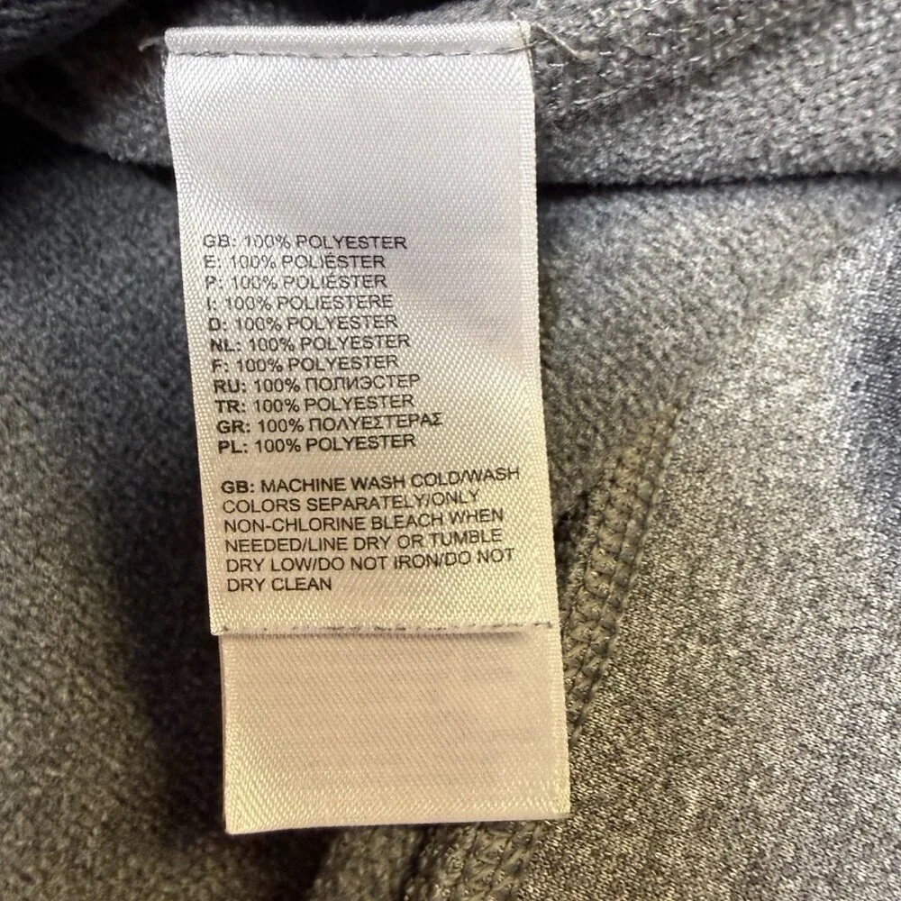 The North Face Men’s Geometric‎ Graphic Full Zip Hoodie XL Gray Blue EUC